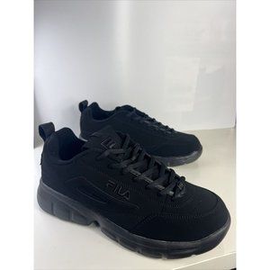 FILA DISRUPTOR SE 1SX60023-001 TRIPLE BLACK ATHLETIC MEN SHOES SNEAKER